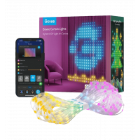 Гірлянда Smart LED Govee H70B1 Curtain Light RGB, 520 LEDs, RGBIC, IP65/IP44, 10м, кабель прозорий