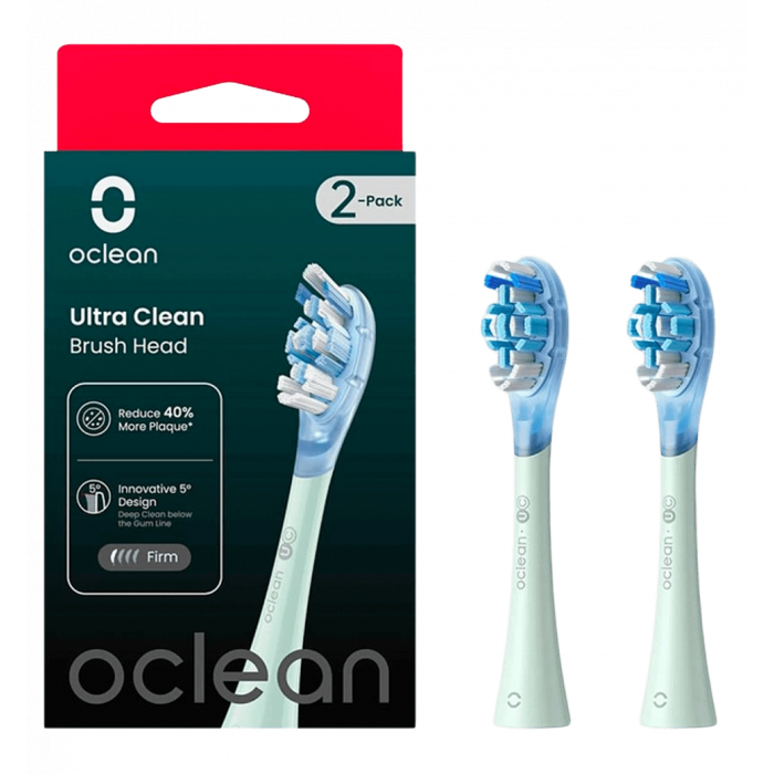 Насадка для зубної електрощітки Oclean UG01 G02 Ultra Gum Care Brush Green (2 шт) (6970810553536)