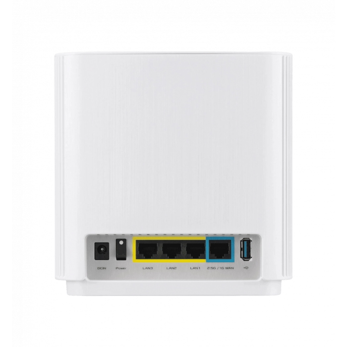 Система WiFi-Mesh ASUS ZenWiFi XT9 AX7800, 3xGE LAN, 1x2.5GE WAN, 1xUSB 3.2, 2 мод, білий