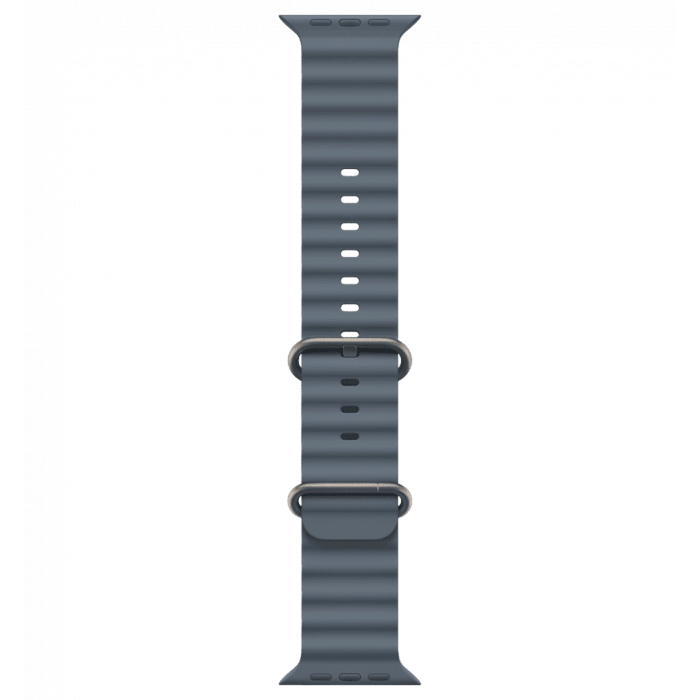 Apple Watch Ultra 3 GPS + Cellular 49mm Natural Titanium Case with Anchor Blue Ocean Band (MEWH4)
