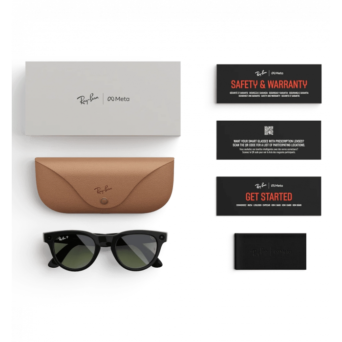 Смарт-окуляри Ray-Ban Meta Headliner Shiny Black/ G15Green  (RW4009F 601/7151 S51)