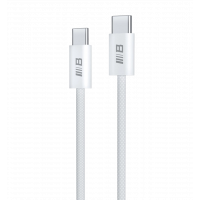 Кабель Blueo Braided PD Fast Charging USB-C to USB-C Cable (1m) White