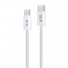 Кабель Blueo Braided PD Fast Charging USB-C to USB-C Cable (1m) White