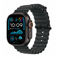 Apple Watch Ultra 2 49mm GPS + LTE Black Titanium Case with Black Ocean Band (MX4P3)