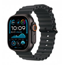 Apple Watch Ultra 2 49mm GPS + LTE Black Titanium Case with Black Ocean Band (MX4P3)