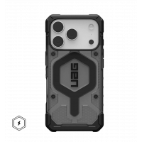 Чохол UAG для iPhone 17 Pro, Pathfinder Clear MagSafe, Ash/Black