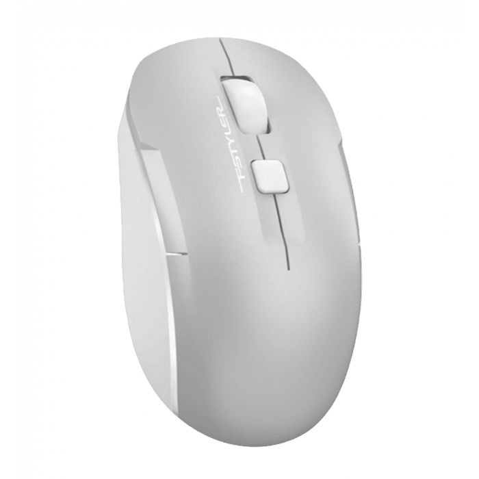 Миша бездротова A4Tech Fstyler FB26CS Air2 (Icy White), колір сірий+білий