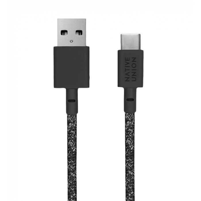 Кабель Native Union Belt Cable USB-A to USB-C Cosmos Black (1.2 m) (BELT-AC-COS-NP)