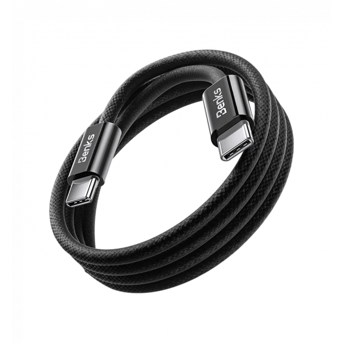 Кабель Benks D46 Type-C/Type-C Black 2m (60W) (C.D.SJ.FC.BK.C032)