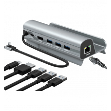 Док-cтанція для Steam Deck (HDMI 2.0,USB 2.0*3,PD,RJ45) Grey