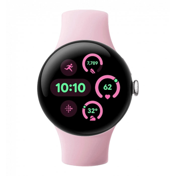 Смарт-годинник Google Pixel Watch 3 Wifi 41mm Silver Case/Rose Quartz Band