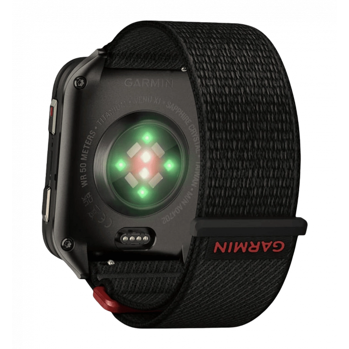 Смарт-годинник Garmin Venu X1 Black with Slate Titanium Caseback and Black ComfortFit Nylon Band (010-02980-02)