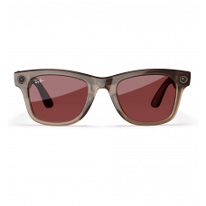 Смарт-окуляри Ray-Ban Meta Wayfarer Shiny Warm Stone/Transitions Watermelon Red (RW4008 6705P553)