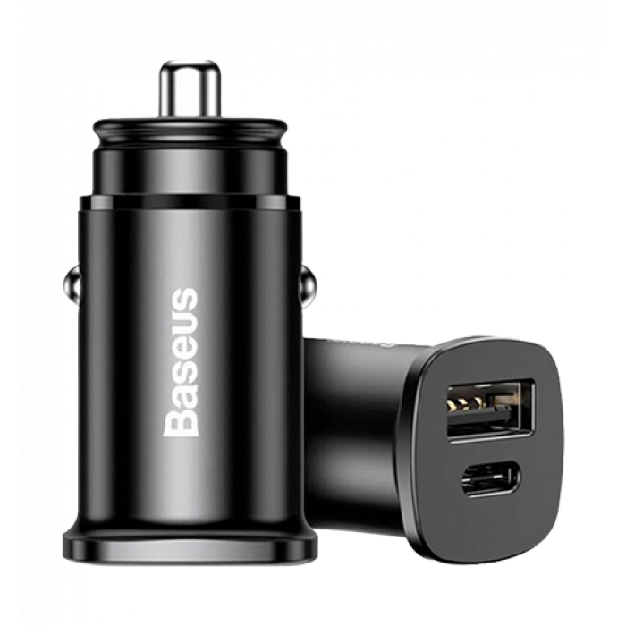 АЗП Baseus Square Metal PPS 30W A+C Black (CCALL-AS01)