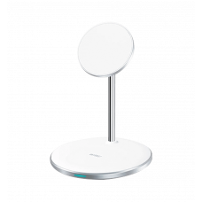 Бездротова Зарядка WIWU [Wi-W019] Wireless Charger Station 2in1 Series (White)