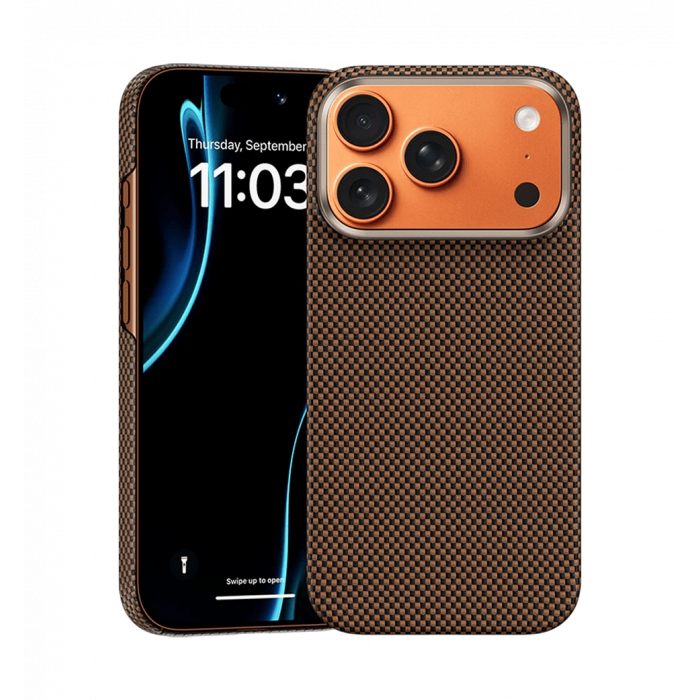Чохол Benks ArmorTint C3 Magnetic Case Kevlar® Fiber iP17 Pro Gold