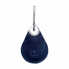 Шкіряний чохол INCARNE Key Tag для AirTag синій