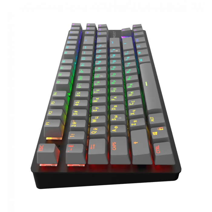 Ігрова клавіатура DARK PROJECT One KD87A Gateron Mechanical Red ENG/RU/UA (DPO-KD-87A-000300-GRD)