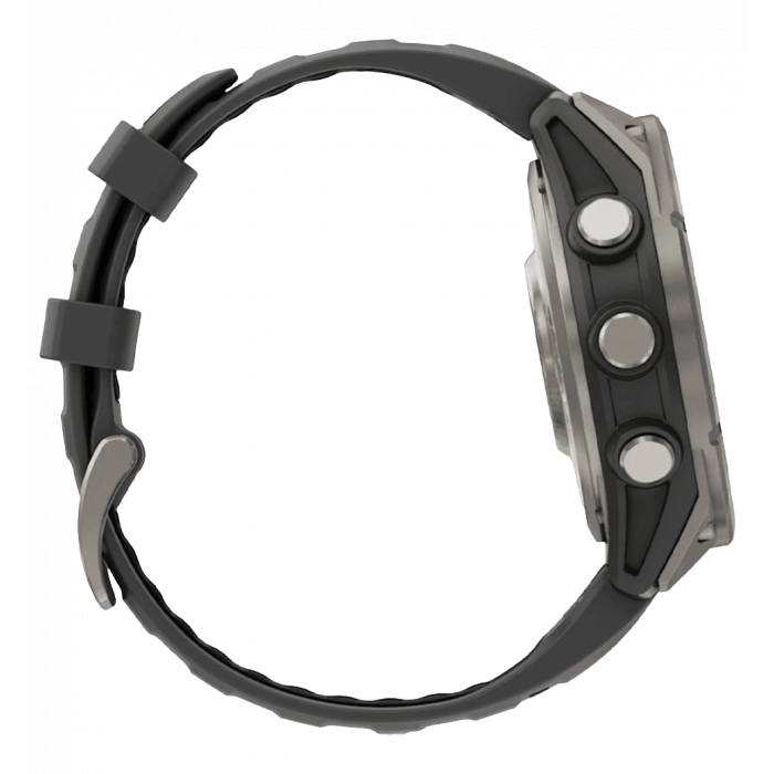 Смарт-годинник Garmin Fenix 8 Pro (47 mm) AMOLED Sapphire, титан з графітово-чорним ремінцем (010-03198-11)