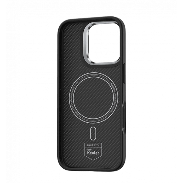 Чохол Benks Magnetic Kevlar ArmorPro Case iP16 Pro (600D/Black/Metal Frame)