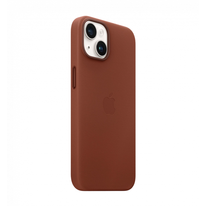 Чохол шкіряний iPhone 14 Leather Case with MagSafe Umber (MPP73)