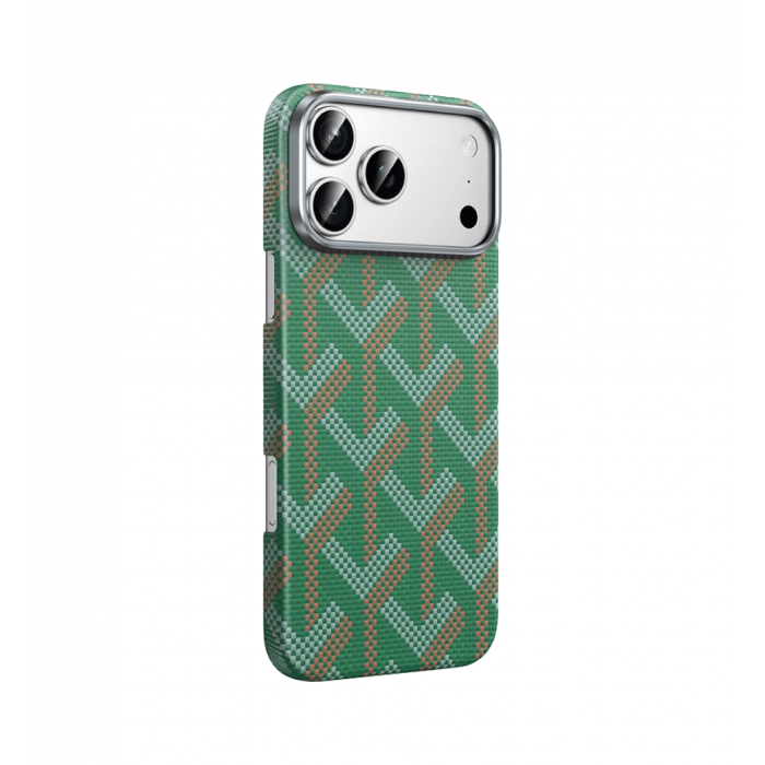 Чохол Keephone KEVLAR PRAGUE MagSafe Case for 17 Pro Max Moss (KPKVPG17PMMT)