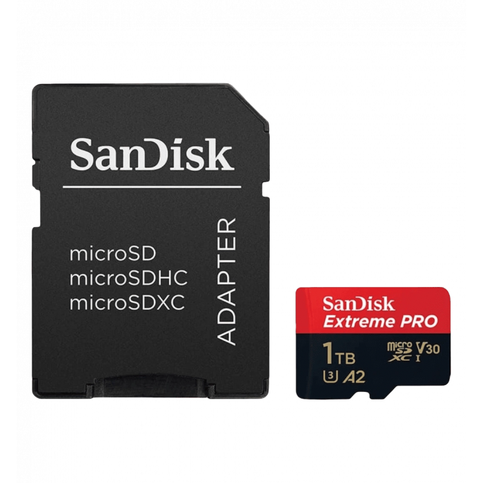 Карта пам'яті SanDisk Extreme Pro microSDXC 1TB UHS-I U3 + SD адаптер (SDSQXCD-1T00-GN6MA)