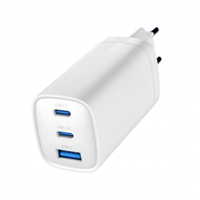 Зарядний пристрій Gembird 65W WHITE
