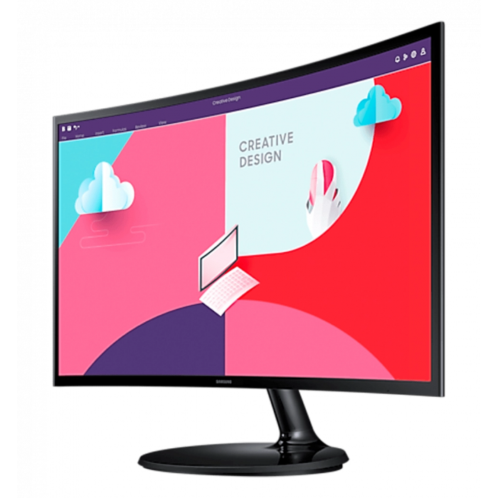Монитор 24" SAMSUNG Essential Curved Monitor S3 S36C VA FullHD 75Hz
