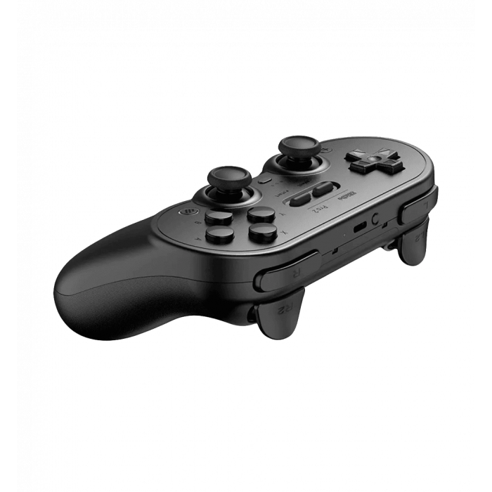 Gamepad 8BitDo: Pro 2 Bluetooth Gamepad - Black (PC/Steam Deck/Switch/Android/Apple)