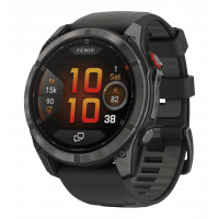 Смарт-годинник Garmin Fenix 8 Pro (51 mm) AMOLED Sapphire, титан Carbon Gray DLC із силіконовим ремінцем (010-03199-01)