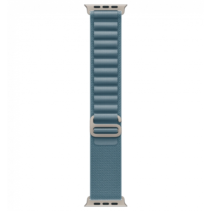 Apple Watch Ultra 3 GPS + Cellular 49mm Natural Titanium Case with Light Blue Alpine Loop - Large (MEWP4)