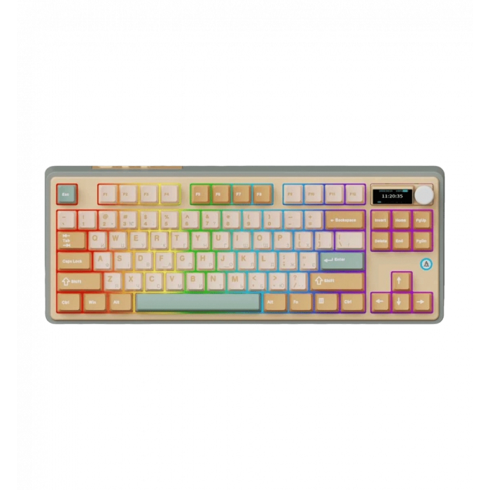 Бездротова механічна клавіатура Ajazz AK870 Jasmine Switch - Yellow (AK870-JS-YWG)