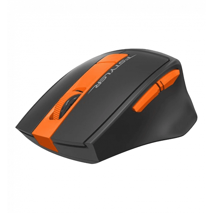 Миша бездротова A4Tech Fstyler FG30S (Orange), безшумна, USB, колір чорний+помаранчевий