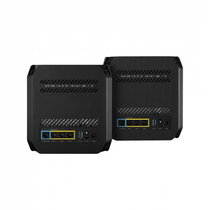 Система WiFi-Mesh ASUS ROG Rapture GT6 AX10000, 3xGE LAN, 1x2.5GE WAN, 1xUSB 3.2, 2мод, чорний