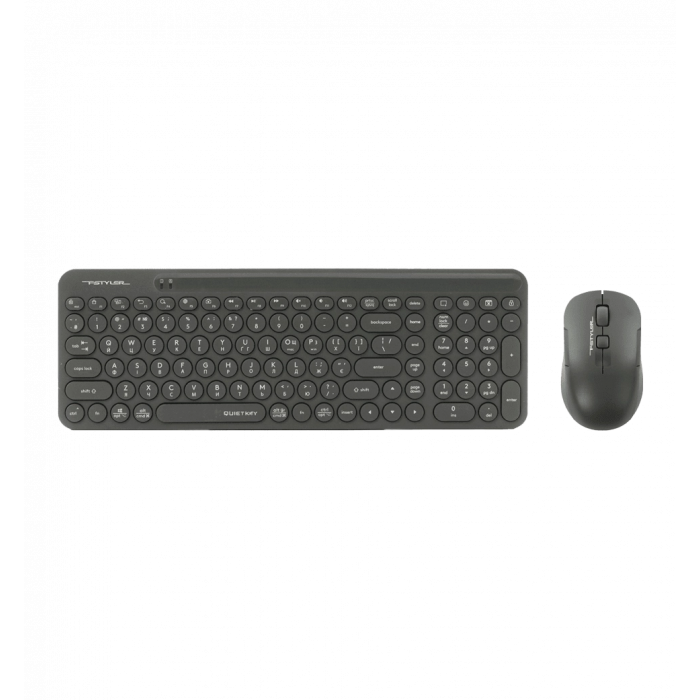Комплект бездротовий, клавіатура з мишою, A4Tech Fstyler FG3300 Air2 (Grey), сірий колір