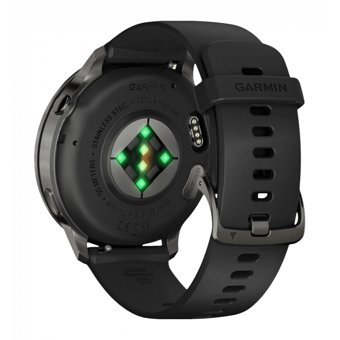Smart watch Garmin Venu 4 45 mm Slate with Black Silicone Band (010-03014-00)
