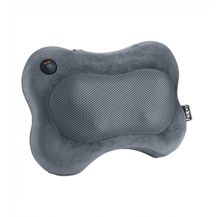 Масажна подушка NAIPO Back and Neck (Ultra-soft Plush Fabric) для спини та шиї з підігрівом та додат