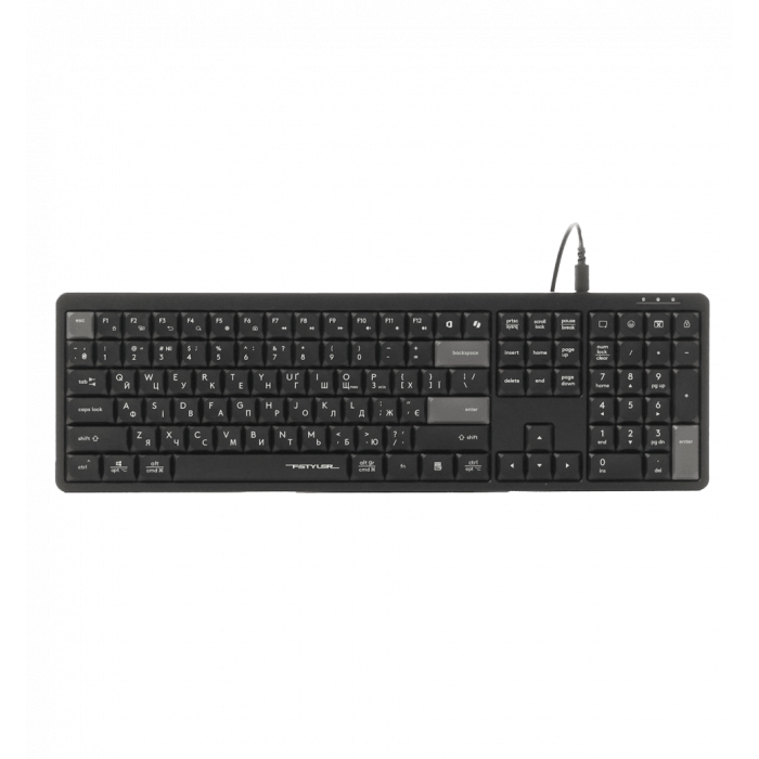Клавіатура A4-Tech Fstyler FX55 (Black), колір чорний, USB