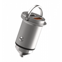 АЗП Proove Viraty Автомобильное зарядное устройство 45Вт (QC+PD) Type-C + USB (серебристый)