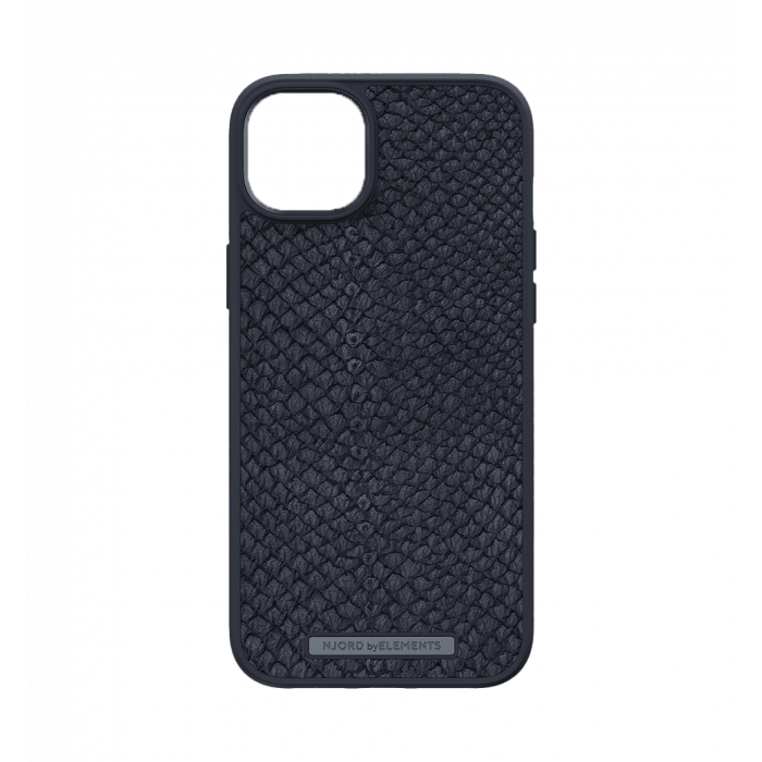 Кожаный чехол MagSafe Чохол Njord Salmon, черный для iPhone 14 Plus (NA42SL00)
