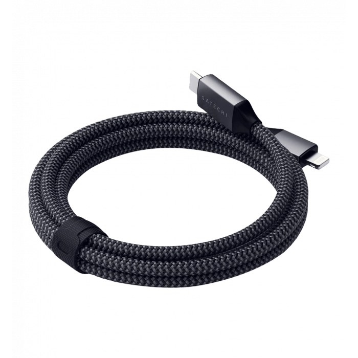 Satechi USB-C to Lightning Cable Space Gray (1.8 m) (ST-TCL18M)