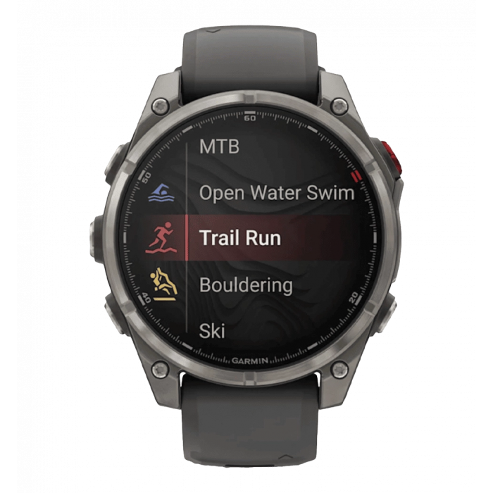 Смарт-годинник Garmin Fenix 8 Pro (47 mm) AMOLED Sapphire, титан з графітово-чорним ремінцем (010-03198-11)