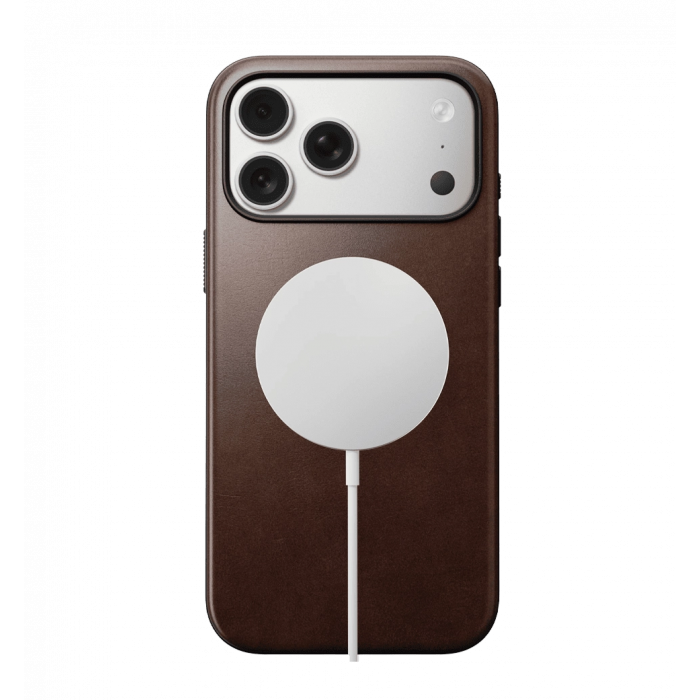Чохол Nomad Modern Leather Horween Rustic Brown для iPhone 17 Pro Max (NM014247858)