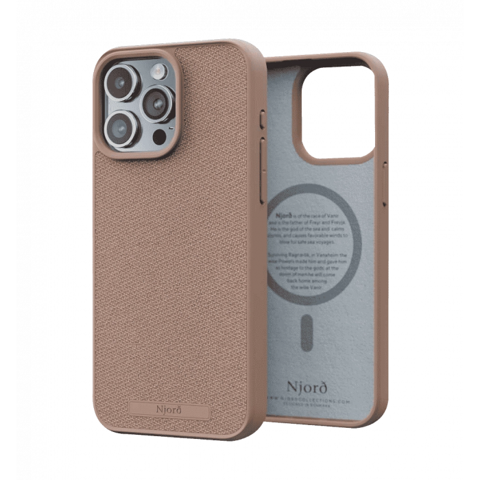 Чохол Njord Fabric MagSafe Case Pink Sand for iPhone 15 Pro (NA53FA12)
