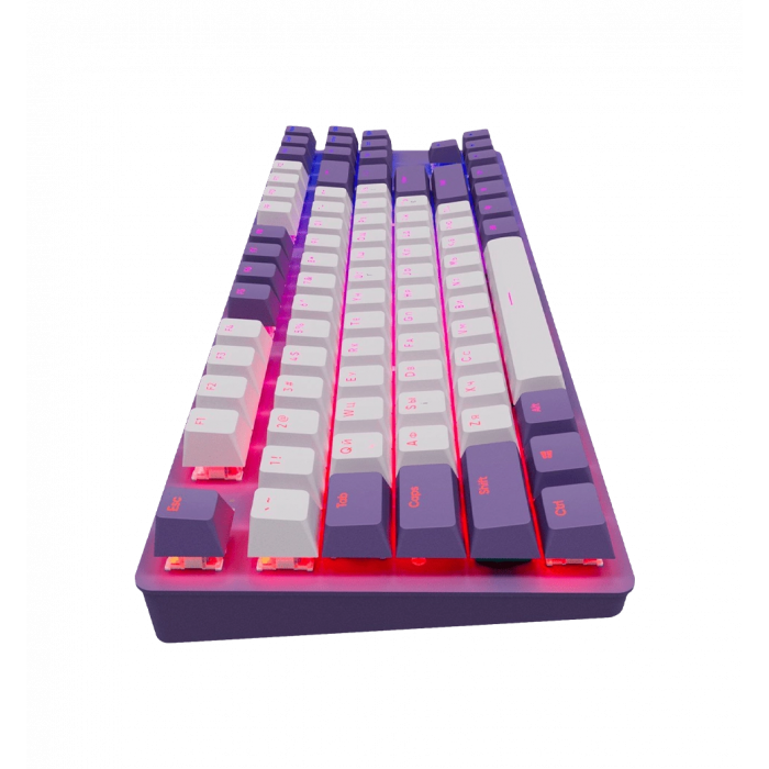 Ігрова клавіатура DARK PROJECT KD87A Mech. g3ms Sapphire ENG/UA Violet/Grey (DPO-KD-87A-400300-GMT)