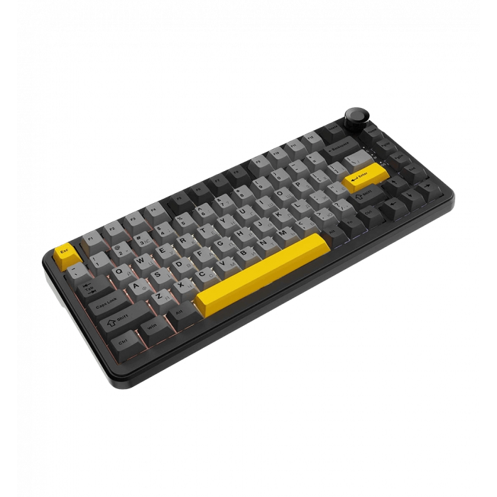 Ігрова механічна клавіатура Ajazz AK820 MAX Magnetic switches-Black-Gray-Yellow-RGB