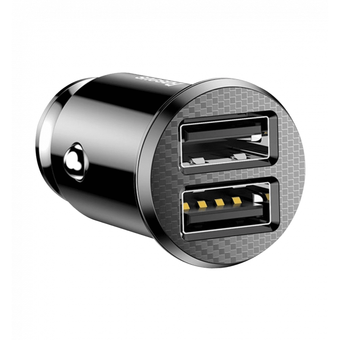 АЗП Baseus Grain 3.1A 2USB (black) (CCALL-ML01)