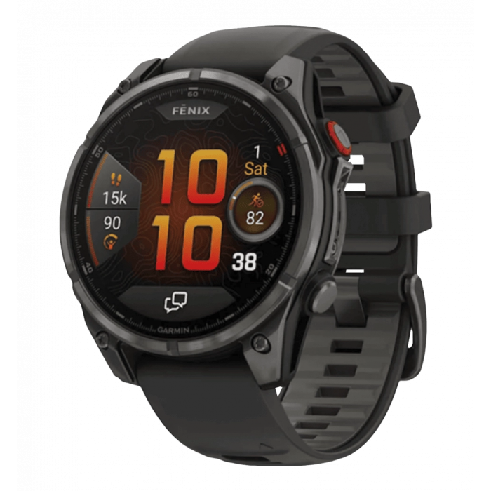 Смарт-годинник Garmin Fenix 8 Pro (47 mm) AMOLED Sapphire, титан Carbon Gray DLC (010-03198-01)