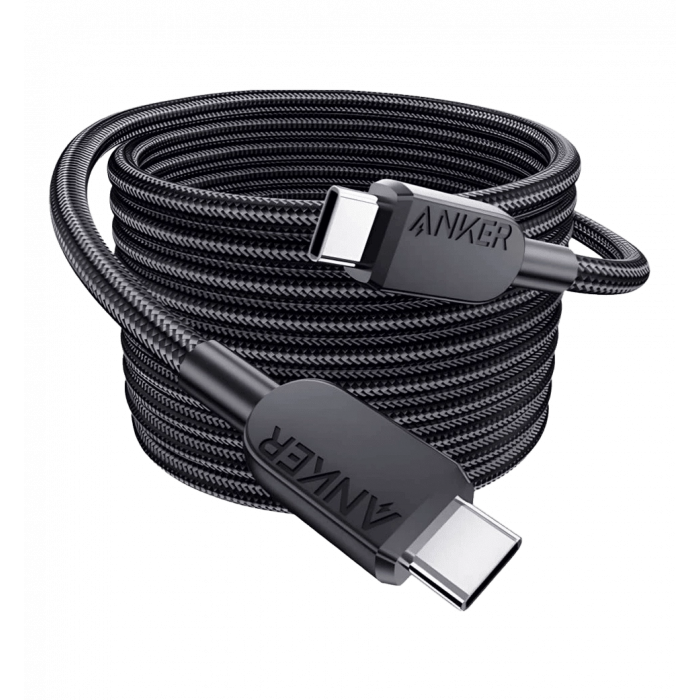 Кабель ANKER 310 USB-C to USB-C - 0.9m 240W Nylon Black